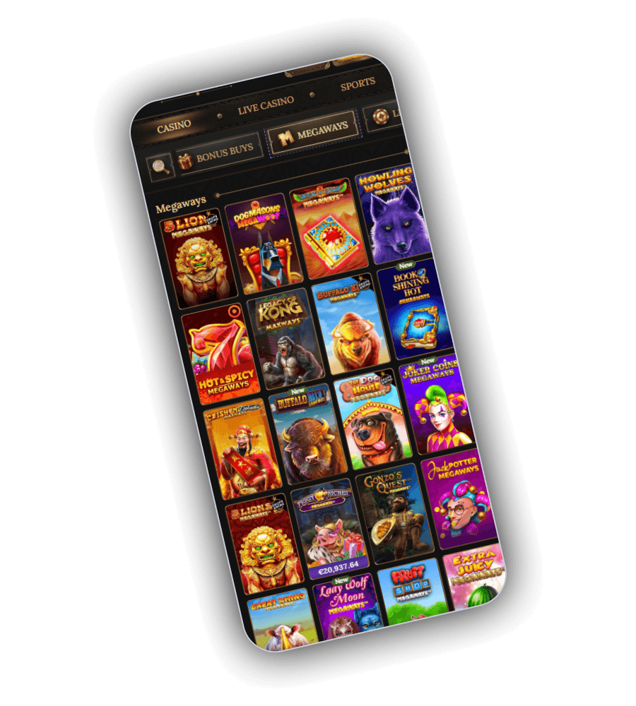 BetWest slots and live games on mobile