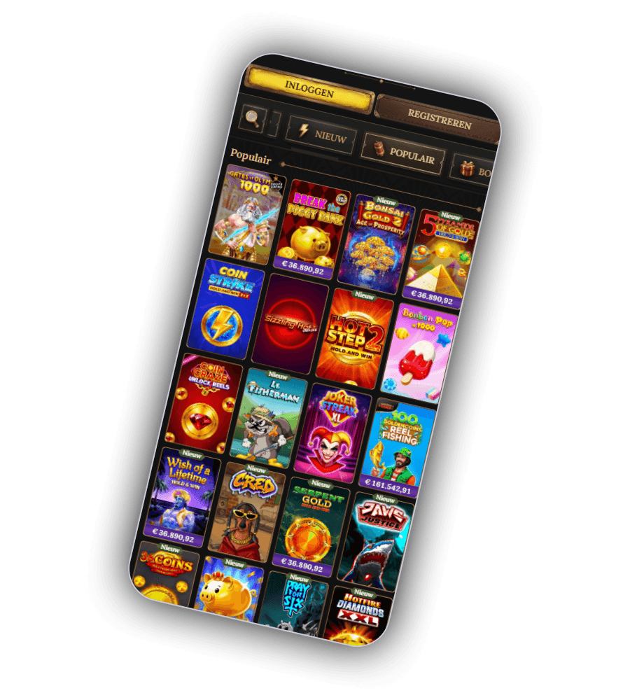 BetWest slots en live games op mobiel